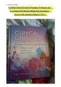Clinical Chemistry&colon; Principles&comma; Techniques&comma; and Correlations &lpar;9th Edition&rpar;&comma; Bishop & Fody&comma; Jones & Bartlett Learning&comma; 2022 &ndash; Complete test bank with practice questions and answers