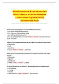 HOSA Nutrition Exam Prep&colon; Clinical Nutrition & Metabolic Disorders - Verified Q&A 2026&sol;2027&NewLine;