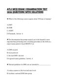 ATLS MCQ EXAM 1 EXAMINATION TEST&NewLine;2026 QUESTIONS WITH SOLUTIONS&NewLine;