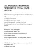 ATLS PRACTICE TEST 3 FINAL PAPER 2026&NewLine;TESTED QUESTIONS WITH FULL SOLUTION&NewLine;GRADED A&plus;