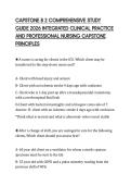 CAPSTONE B 2 COMPREHENSIVE STUDY&NewLine;GUIDE 2026 INTEGRATED CLINICAL PRACTICE&NewLine;AND PROFESSIONAL NURSING CAPSTONE&NewLine;PRINCIPLES&NewLine;