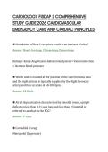 CARDIOLOGY FISDAP 2 COMPREHENSIVE&NewLine;STUDY GUIDE 2026 CARDIOVASCULAR&NewLine;EMERGENCY CARE AND CARDIAC PRINCIPLES