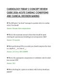 CARDIOLOGY FISDAP 2 CONCEPT REVIEW&NewLine;GUIDE 2026 ACUTE CARDIAC CONDITIONS&NewLine;AND CLINICAL DECISION MAKING