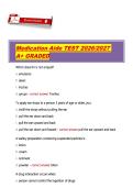 Medication Aide Certification Exam Prep&colon; 2026&sol;2027 Verified Questions & Answers &lpar;A&plus; Graded&rpar;&NewLine;