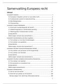Volledige samenvatting Europees recht&vert; Open Universiteit &vert; 2025&sol;26