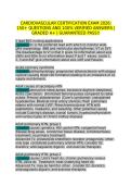 Cardiovascular Certification Exam 2026 150&plus; Questions and Answers with Verified Solutions and Detailed Rationales Latest Version A&plus;