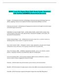 IASSC Lean Six Sigma Black Belt Study Guide- Questions &NewLine;with Verified ANSWERS &lpar;Guaranteed Success&rpar;