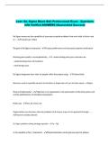 Lean Six Sigma Black Belt Professional Exam - Questions &NewLine;with Verified ANSWERS &lpar;Guaranteed Success&rpar;