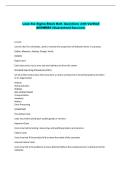 Lean Six Sigma Black Belt- Questions with Verified &NewLine;ANSWERS &lpar;Guaranteed Success&rpar; 
