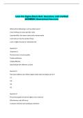 Lean Six Sigma Black Belt- Questions with Verified &NewLine;ANSWERS &lpar;Guaranteed Success&rpar; 