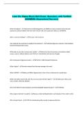 Lean Six Sigma Black Belt Exam- Questions with Verified &NewLine;ANSWERS &lpar;Guaranteed Success&rpar; 