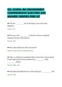CDL SCHOOL BUS ENDORSEMENT&NewLine;COMPREHENSIVE QUESTIONS AND&NewLine;ANSWERS VERIFIED PREP SET