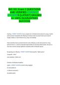 BIO 331 Exam 2 QUESTIONS AND VERIFIED CORRECT ANSWERS GRADED A&plus; -LATEST 2026-2027- 100- GUARANTEED PASS&period;docx&NewLine;&NewLine;