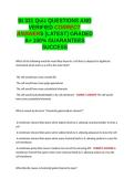 BI 331 Quiz QUESTIONS AND VERIFIED CORRECT ANSWERS GRADED A&plus; -LATEST 2026-2027- 100- GUARANTEED PASS&period;docx&NewLine;&NewLine;