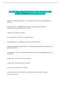 Lean Six Sigma Black Belt Week 1 Exam- Questions with &NewLine;Verified ANSWERS &lpar;Guaranteed Success&rpar; 