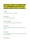 GED SOCIAL STUDIES 2026 EXAMINATION&NewLine;TEST COMPREHENSIVE QUESTIONS AND&NewLine;ANSWERS VERIFIED PREP KIT GRADED A&plus;