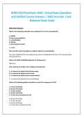NURS 5433 Final Exam 2026 Questions and Answers with Verified Solutions Latest Study Guide A&plus;