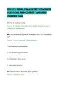 CEN 3721 FINAL EXAM SCRIPT COMPLETE&NewLine;QUESTIONS AND CORRECT ANSWERS&NewLine;VERIFIED PASS&NewLine;