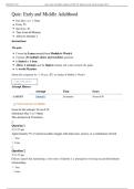 COUC 502 Quiz&colon; Early and Middle Adulthood &vert; Score 50&sol;50 &vert; Liberty University