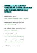 CETA FINAL PAPER EXAM PREP&NewLine;QUESTIONS AND CORRECT ANSWERS TEST&NewLine;BANK FULLY UPDATED PASS READY&NewLine;RESOURCE&NewLine;