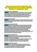Cardiovascular Certification Exam 2026 150&plus; Questions and Answers with Verified Solutions and Detailed Rationales Latest Version A&plus;&NewLine;