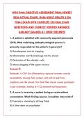 WGU D446 ADULT HEALTH 2 OA EXAM 2026 &ndash; COMPLETE ACTUAL TEST BANK WITH CORRECT ANSWERS & RATIONALES&NewLine;&NewLine;