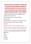 WGU D686 OPERATING SYSTEMS OA EXAM 2026 &ndash; COMPLETE ACTUAL TEST BANK WITH CORRECT ANSWERS & RATIONALES&NewLine;&NewLine;