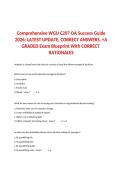 Comprehensive WGU C207 OA Success Guide 2026 Latest Update with Exam Blueprint Correct Answers and Detailed Rationales