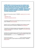 EJPME-US001-07 Armed Forces Overview Updated most &NewLine;Frequent Tested Exam 2026 WITH Recent Newest Verified &NewLine;And Well Analyzed Exam Questions  &lpar;Actual Exam 2026&NewLine;2027&rpar; Correct Detailed & Verified ANSWERS &lpar;100&percnt; Accurate &NewLine;Solutions&rpar; ALREADY GRADED A&plus;&vert;&vert;NEWES