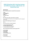 NURS 5433 Final Exam 2026 Questions and Answers with Verified Solutions Latest Study Guide A&plus;&NewLine;