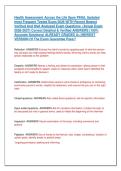 Health Assessment Across the Life Span FINAL Updated &NewLine;most Frequent Tested Exam 2026 WITH Recent Newest &NewLine;Verified And Well Analyzed Exam Questions  &lpar;Actual Exam &NewLine;2026-2027&rpar; Correct Detailed & Verified ANSWERS &lpar;100&percnt; &NewLine;Accurate Solutions&rpar; ALREADY GRADED 