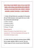 DOS II FINAL EXAM PREP 2026 &ndash; 200&plus; REAL TEST QUESTIONS & VERIFIED ANSWERS &vert; PASS THE DISORDERS OF SYSTEMS II NURSING EXAM&NewLine;&NewLine;