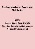 Nuclear Medicine Doses and Distribution Study Guide 2026 &vert; Radiopharmaceutical Dosage&comma; Calculations & Exam Notes