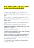 MGT 300 MIDTERM EXAM QUESTIONS AND ANSWERS ALL CORRECT