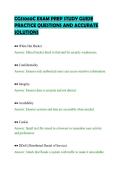 CGS1060C EXAM PREP STUDY GUIDE&NewLine;PRACTICE QUESTIONS AND ACCURATE&NewLine;SOLUTIONS