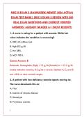  MDC III EXAM 2 &ndash; COMPLETE TEST BANK WITH 200&plus; Q&AS&comma; HEMATOLOGY&comma; ENDOCRINE&comma; GI & RENAL RATIONALES