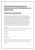 NICET Water-Based Systems Layout Level I &NewLine;Certification Exam &vert; Latest Verified Questions and &NewLine;Detailed Answers 