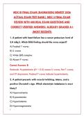 MDC III FINAL EXAM &ndash; COMPLETE TEST BANK WITH 200&plus; Q&AS&comma; RATIONALES & CRITICAL CARE CONCEPTS