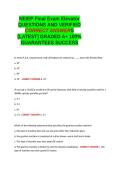 NEIEP Final Exam ElevatorQUESTIONS AND VERIFIED CORRECT ANSWERS GRADED A&plus; -LATEST 2026-2027- 100- GUARANTEED PASS&period;docx&NewLine;&NewLine;
