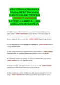 Mike-s Ultimate Mechanics Review&comma; NEIEP Mechanics ExamQUESTIONS AND VERIFIED CORRECT ANSWERS GRADED A&plus; -LATEST 2026-2027- 100- GUARANTEED PASS&period;docx&NewLine;&NewLine;