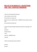 BIO SCI E109 MODULE 1 AND 2 QUESTIONS AND 100&percnt; VERIFIED ANSWERS
