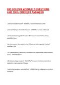 BIO SCI E109 MODULE 2 QUESTIONS AND 100&percnt; CORRECT ANSWERS