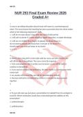 NUR 253 Final Exam Review 2026 Questions and Answers with Verified Solutions and Detailed Rationales A&plus;&NewLine;