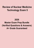 Review of Nuclear Medicine Technology Exam 5 2026 &vert; NMTCB Practice Questions&comma; Answers & Revision Guide