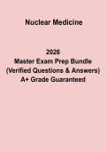 Nuclear Medicine Study Guide 2026 &vert; Complete Exam Prep Notes&comma; Practice Questions & Revision Material