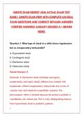  OMSITE EXAM &lpar;2026&rpar; &ndash; COMPLETE TEST BANK WITH 650&plus; Q&AS & DETAILED RATIONALES