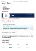 HCA 415 Week 1 Quiz 1 &vert; Score 9&sol;10 &vert; Ashford University