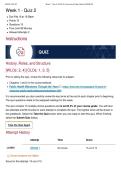 HCA 415 Week 1 Quiz 2 &vert; Score 15&sol;15 &vert; Ashford University
