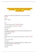 ARIZONA WATER TREATMENT OPERATOR EXAM QUESTIONS AND ANSWERS - 100&percnt; VERIFIED - LATEST 2026&sol;2027 GUARANTEED PASS
