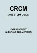 CRCM EXAM &vert; STUDY GUIDE & PRACTICE REVIEW &vert; 2026